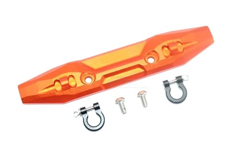 Metall-Frontstoßstange mit Abschlepphaken 5335X for Trax-xas 1/10 E REVO E-Revo 2.0 86086-4 4X4 VXL Monster Truck Upgrade-Zubehör(Orange) von YXIUEYINGE