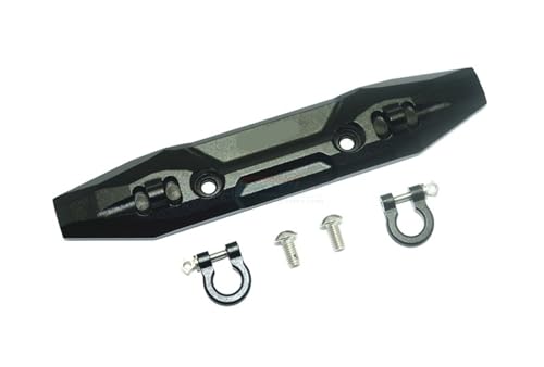 Metall-Frontstoßstange mit Abschlepphaken 5335X for Trax-xas 1/10 E REVO E-Revo 2.0 86086-4 4X4 VXL Monster Truck Upgrade-Zubehör(Zwart) von YXIUEYINGE