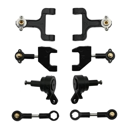 Metall-Lenkbecher-Set for obere und untere Schwinge, for WPL D12 D42 1/10 RC-Auto, Upgrade-Teile, Ersatzzubehör von YXIUEYINGE