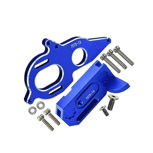 Metall Motor Halterung + Wirbelsäule Block AR320411 ARA311032 for ARR-MA 1/8 for Typhon 1/10 for Granit for Big Rock Vorteks for Kraton 4X4 3S(Blauw) von YXIUEYINGE