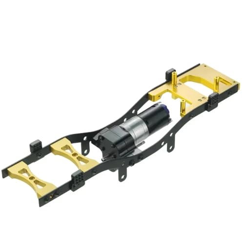 Metall RC Karosserie Chassis Rahmen Kit Passend for WPL C14 C24 1/16 Auto Upgrade Truck Auto Ersatzteile Radstand Montieren Shell Rahmen(Golden) von YXIUEYINGE