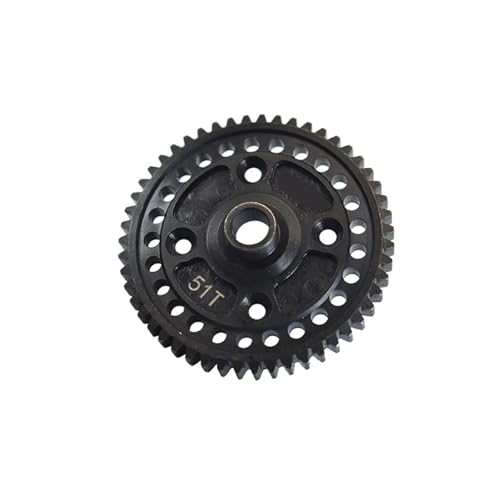 Metall Stahl 51T 52T Stirnrad Antriebsrad 9652 for Trax-xas 1/8 for Sledge 4WD Monster Truck 95076-4 RC Autos Upgrade Teile(51T) von YXIUEYINGE