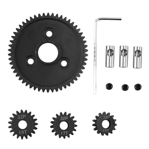 Metall-Stirnradgetriebe 54T 0,8 32P 3956 mit 15T 17T 19T Ritzelsatz for 1/10 for Trax-xas for Slash for Stampede for Summit E-Revo Metall-Stirnradgetriebe 54T 0,8 32P 3956 mit 15T 17T 19T Ritzelsatz for 1/10 for Trax-xas for Slash for Stampede for Summit E-Revo von YXIUEYINGE