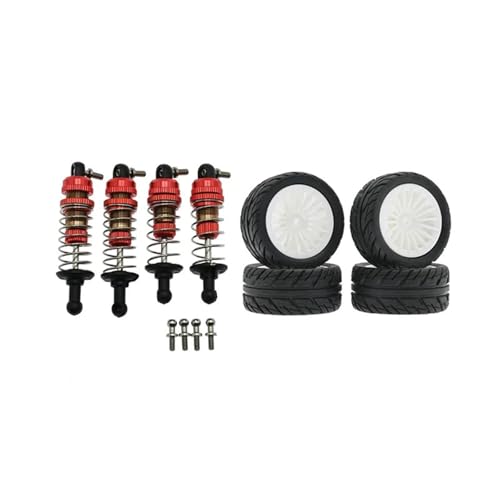 Metall-Stoßdämpfer und Gummireifen-Set for SG1603 SG1604 SG1605 for UDIRC UD1601 UD1602 UD1603 1/16 RC-Autoteile, Weiß Metall-Stoßdämpfer und Gummireifen-Set for SG1603 SG1604 SG1605 for UDIRC UD1601 UD1602 UD1603 1/16 RC-Autoteile, Weiß von YXIUEYINGE