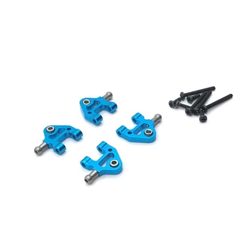 Metall Unteren Schaukel Arm Upgrade Suspension Arme for WLtoys 1/28 284131 K969 K979 K989 K999 P929 P939 RC Auto Teile(Blauw) von YXIUEYINGE