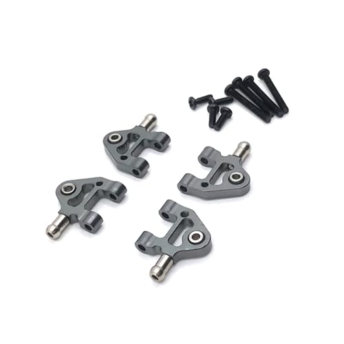 Metall Unteren Schaukel Arm Upgrade Suspension Arme for WLtoys 1/28 284131 K969 K979 K989 K999 P929 P939 RC Auto Teile(Gray) von YXIUEYINGE