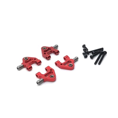 Metall Unteren Schaukel Arm Upgrade Suspension Arme for WLtoys 1/28 284131 K969 K979 K989 K999 P929 P939 RC Auto Teile(Rood) von YXIUEYINGE