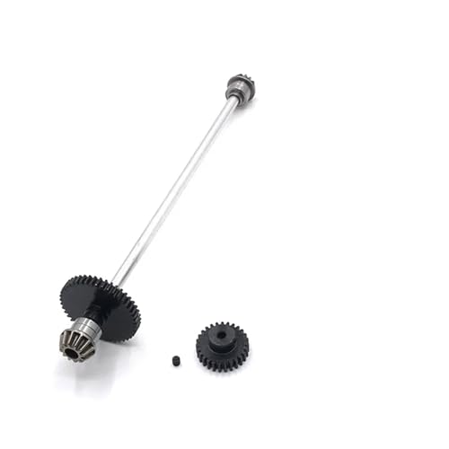 Metall Upgrade Center Antriebswelle Montage 27T Motor Getriebe for WLtoys 1/14 144010 144001 144002 RC Auto Teile(Silver) von YXIUEYINGE