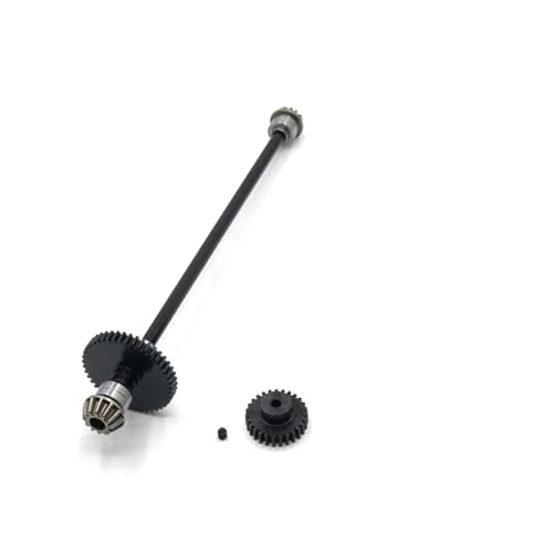 Metall Upgrade Center Antriebswelle Montage 27T Motor Getriebe for WLtoys 1/14 144010 144001 144002 RC Auto Teile(Zwart) von YXIUEYINGE