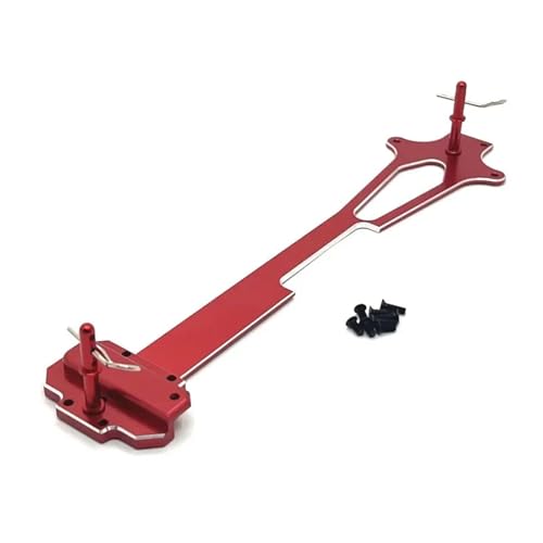 YXIUEYINGE Metall Upgrade Refit Zweite Bodenplatte for WLtoys 1/12 124017 124016 124018 124019 RC Auto Teile(Rood) von YXIUEYINGE