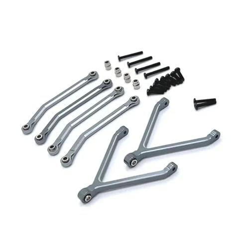 Metall-Upgrade und Umrüstung CNC-Prozess-Chassis-Achse Festverbindung for FMS 1/24 for Xi-aoqi FCX24 RC-Autoteile(Light Grey) von YXIUEYINGE