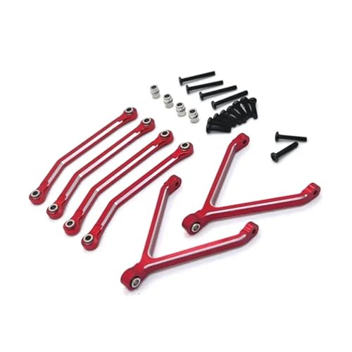 Metall-Upgrade und Umrüstung CNC-Prozess-Chassis-Achse Festverbindung for FMS 1/24 for Xi-aoqi FCX24 RC-Autoteile(Rood) von YXIUEYINGE