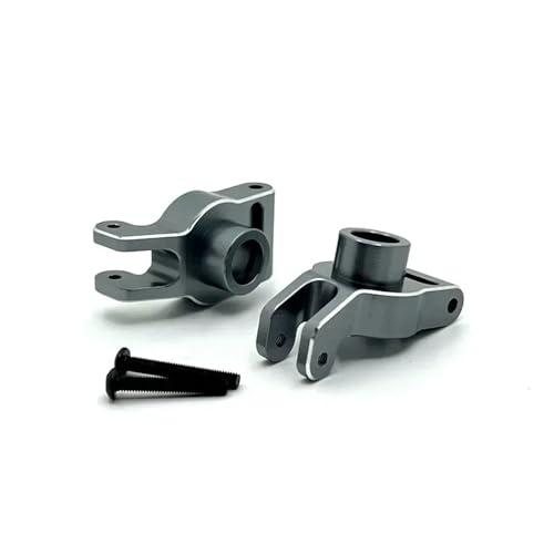 Metall Verbesserte Hinten Rad Tasse for MJX 1/10 10208 Monster RC Auto Teile(Gray) von YXIUEYINGE