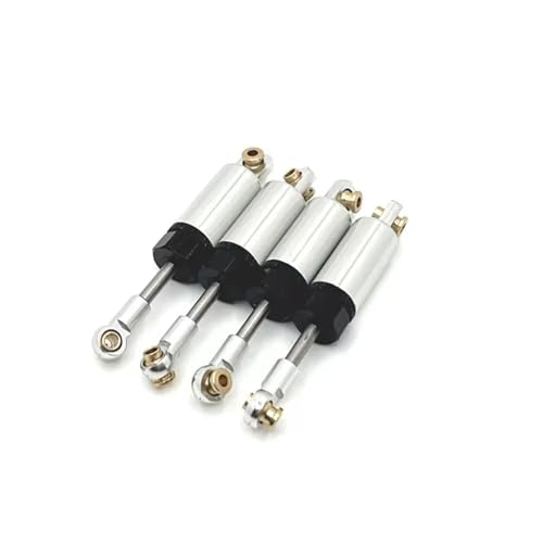 Metall Verbesserte Hydraulische Stoßdämpfer for MN Modell D90 D91 D96 99S for LC79 MN78 for WPL C14 C24 RC Auto Teile Zubehör(Silver) von YXIUEYINGE