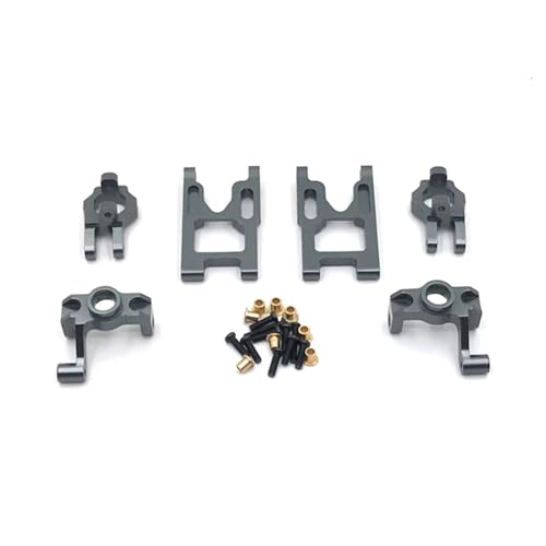 Metall-Vorderschwinge Upgrade C-Sitz Lenkbecher for WLtoys 1/12 12427 12423 12428A 12428B 12428C FY01 FY02 FY03 RC Autoteile(Gray) von YXIUEYINGE