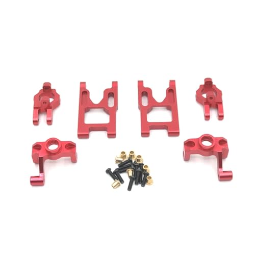 Metall-Vorderschwinge Upgrade C-Sitz Lenkbecher for WLtoys 1/12 12427 12423 12428A 12428B 12428C FY01 FY02 FY03 RC Autoteile(Rood) von YXIUEYINGE