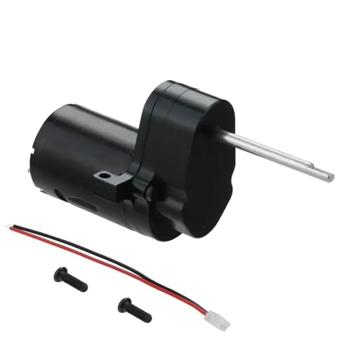 Metallgetriebe mit 370-Bürstenmotor for WPL D12 1/10 Geländewagen RC Truck Upgrade-Teile(Zwart) von YXIUEYINGE