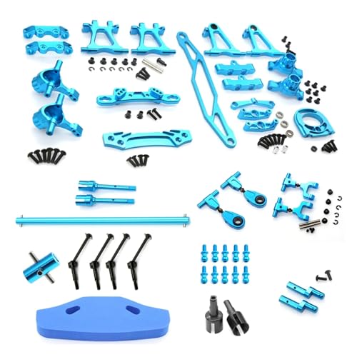 Metallmodifikations-Zubehörsatz, Querlenker, Achsschenkelsatz for Tam-iya TT02 TT-02 1/10 RC-Auto-Upgrade-Teile von YXIUEYINGE