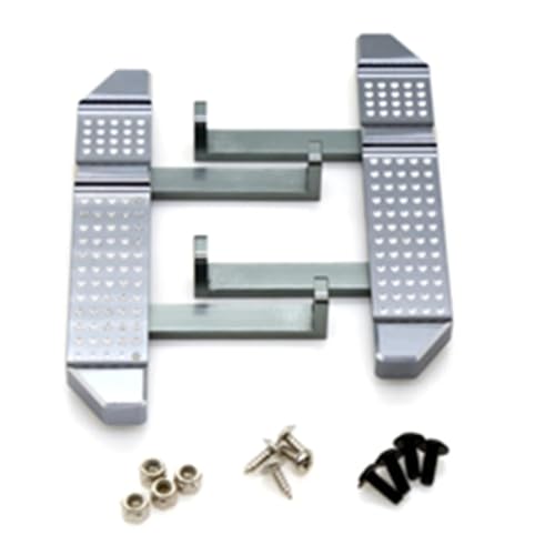 Metallpedal-Seitenplattenschieber for MN D90 MN-90 MN98 MN99 MN99S 1/12 RC-Auto-Upgrade-Teile Zubehör Silber von YXIUEYINGE