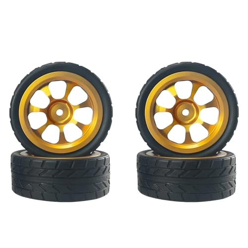 Metallradreifen Rallyeräder for MJX 14302 14301 03 for WLtoys A949 A959 A969 A979 K929 144010 144001 02 124016 17 18 19(Gold) von YXIUEYINGE