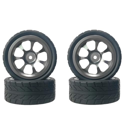 Metallradreifen Rallyeräder for MJX 14302 14301 03 for WLtoys A949 A959 A969 A979 K929 144010 144001 02 124016 17 18 19(Gray) von YXIUEYINGE