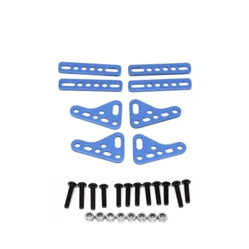 Modifizierte Dual-Shock-Halterung, Mehrfarbig, for 1:8 1:10 SCX10 TRX4 TRX6 RC Kletterfernbedienungsauto-Upgrade-Komponenten(Blauw) von YXIUEYINGE