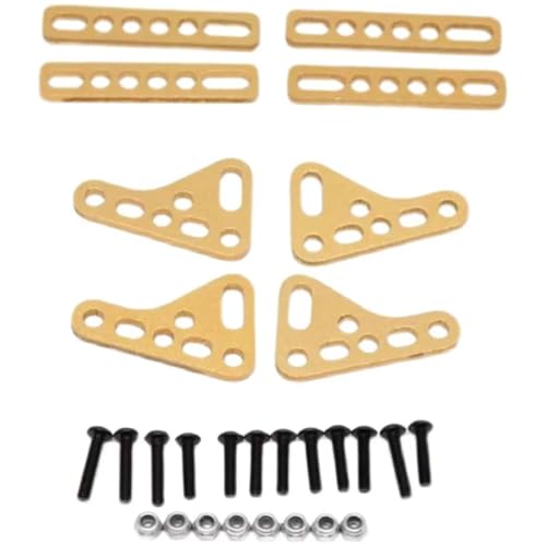 Modifizierte Dual-Shock-Halterung, Mehrfarbig, for 1:8 1:10 SCX10 TRX4 TRX6 RC Kletterfernbedienungsauto-Upgrade-Komponenten(Gold) von YXIUEYINGE