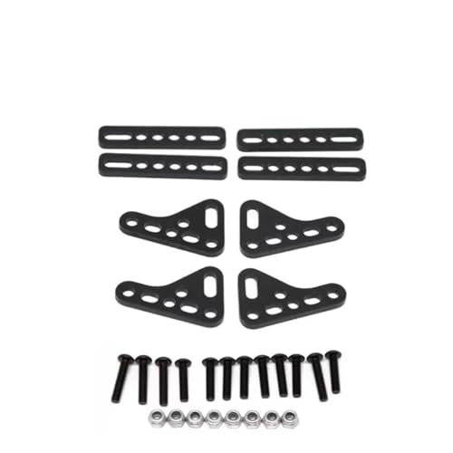 Modifizierte Dual-Shock-Halterung, Mehrfarbig, for 1:8 1:10 SCX10 TRX4 TRX6 RC Kletterfernbedienungsauto-Upgrade-Komponenten(Zwart) von YXIUEYINGE
