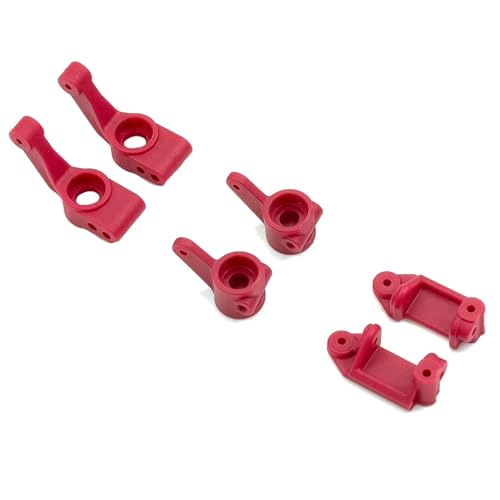 Nylon-Vorderachsblöcke und Hinterachsstummelträger 1/10 for Trax-xas for Slash 2WD/VXL for Rustler for Stampede Langlebige Lenkung(Rood) von YXIUEYINGE