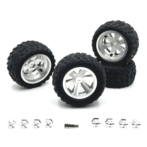 RC 12 mm Hochgeschwindigkeits-Schaufelrad for RC-Autos, 85 x 43–54 for SCY16101 16104 Pro SG116 Pro for MJX for Hyper 86 mm x 42,5 mm(Silver) von YXIUEYINGE