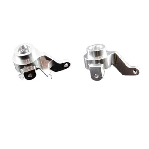 RC 33001 Aluminium Steering Hub Carrier (L/R) Fit for Hallo-Moto 1/10 Off-Road Truck E10MT E10BP(Silver) von YXIUEYINGE