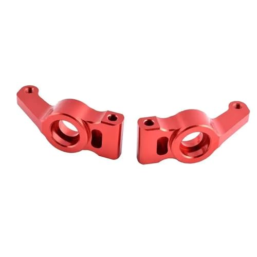 RC 33002 Aluminium Rear Hub Carrier (L/R) Fit for Hallo-Moto 1/10 Off-Road Truck E10MT E10BP(Rood) von YXIUEYINGE