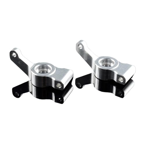 RC 33002 Aluminium Rear Hub Carrier (L/R) Fit for Hallo-Moto 1/10 Off-Road Truck E10MT E10BP(Silver) von YXIUEYINGE