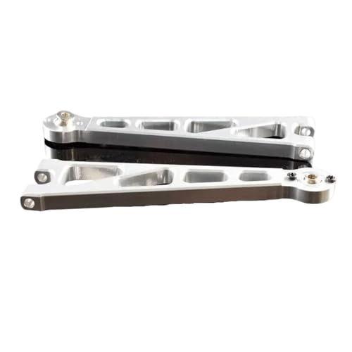 RC 33601 Aluminium Front Upper Suspension Arm 2Pcs Fit for Hallo-Moto 1/10 Off-Road Truck E10MT E10BP(Silver) von YXIUEYINGE