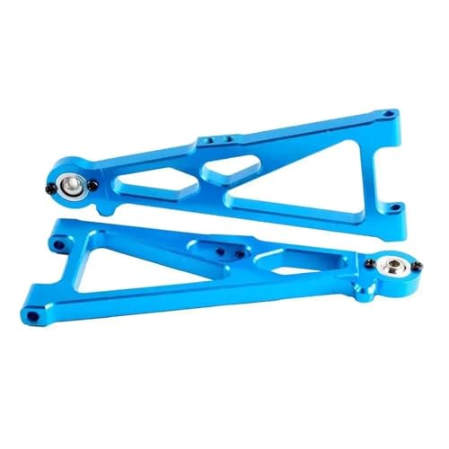 RC 33602 Aluminium Front Lower Suspension Arm 2Pcs Fit for Hallo-Moto 1/10 Off-Road Truck E10MT E10BP(Blauw) von YXIUEYINGE