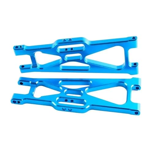 RC 33603 Aluminium Rear Lower Suspension Arm 2Pcs Fit for Hallo-Moto 1/10 Off-Road Truck E10MT E10BP(Blauw) von YXIUEYINGE
