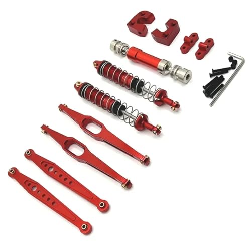 RC-Fernbedienungsautoteile, Metall-Upgrade-Kit for WLtoys 124006 12427 12427 12428 12429(Rood) von YXIUEYINGE