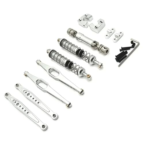 RC-Fernbedienungsautoteile, Metall-Upgrade-Kit for WLtoys 124006 12427 12427 12428 12429(Silvery) von YXIUEYINGE