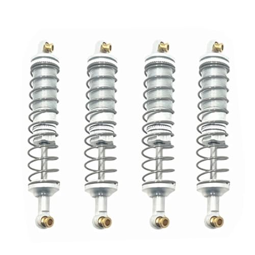 RC Legierung Vorne Hinten Stoßdämpfer for WLtoys 1/10 104006 104010 104020 104026 RC Auto(Silver) von YXIUEYINGE