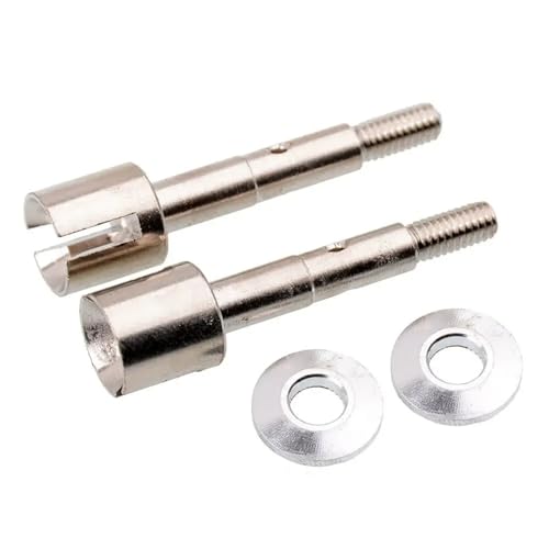 RC Metall 101228 Radachse 2 Stücke for HPI Racing 1/10 for Bullet 3.0 ST/MT LKW(Silver) von YXIUEYINGE