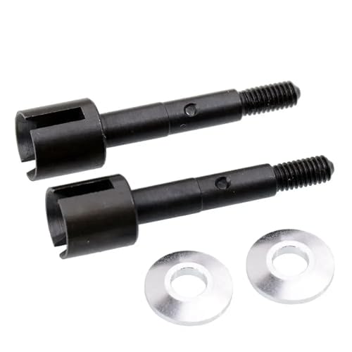 RC Metall 101228 Radachse 2 Stücke for HPI Racing 1/10 for Bullet 3.0 ST/MT LKW(Zwart) von YXIUEYINGE