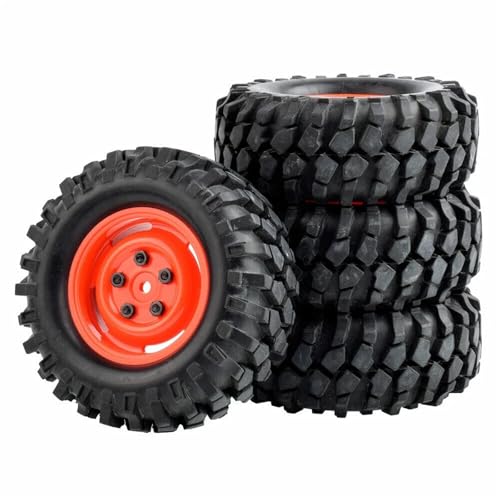RC Rim51-7006S Gummireifen & Kunststofffelgen 4 Stück for MN128 MN86S Durchmesser 90 mm(Rood) von YXIUEYINGE