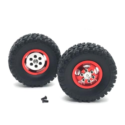 Radreifen Rallye-Räder for MN MN78 MN82 1/12 LC79 MN D90 D91 D96 99S for WPL 1/16 C14 C24, 2 Stück(Rood) von YXIUEYINGE