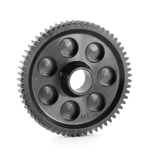 Stahl Metall M0.8 61T Stirnrad Hauptzahnrad ARA311100 for ARR-MA 1/10 for Gorgon Monster Truck 4x2 RC Auto Upgrade Teile Zubehör von YXIUEYINGE