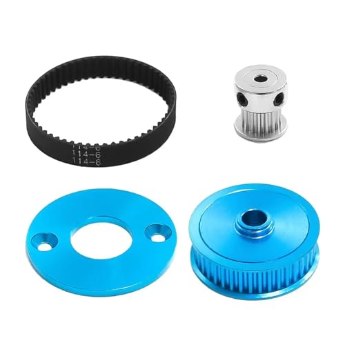 TT-02 Geräuscharmer Riemenantrieb 16T 40T Getriebezahnradsystem Modifizieren Sie Upgrade-Teile for Tam-iya TT02 TT-02 1/10 RC-Auto(Blauw) von YXIUEYINGE