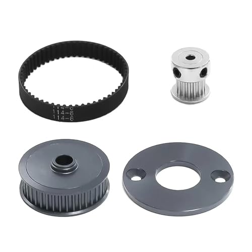 TT-02 Geräuscharmer Riemenantrieb 16T 40T Getriebezahnradsystem Modifizieren Sie Upgrade-Teile for Tam-iya TT02 TT-02 1/10 RC-Auto(Grey) von YXIUEYINGE