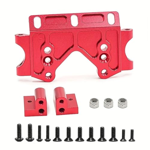 Upgrade 1/10 for Trax-xas for Slash 2WD for Bandit for Rustler for Stampede mit Premium Aluminium Legierung Front Lower Halterung(Rood) von YXIUEYINGE