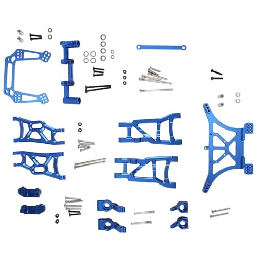 Upgrade Aluminium Legierung Chassis Arm C Sitz Hinten Stummel Achse Teile Kit for 1/10 for Trax-xas 2WD Slash Rustler Stampede Teile von YXIUEYINGE