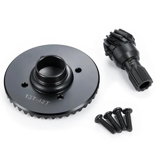 Vorne Hinten 42T Differential Ring Getriebe + 13T Ritzel for 1/5 RC Auto X-MAXX Diff Getriebe Upgrade Teile(Rear) von YXIUEYINGE