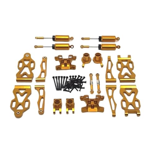 YXIUEYINGE 1/16 Vollständige Palette von C8805 Fernbedienung Auto Teile Metall Upgrade Kit for SCY 16101 16102 16103 16104 16106 for Q130(Golden) von YXIUEYINGE